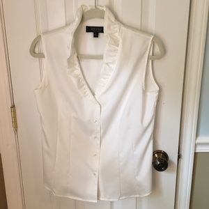 White Sleeveless Top